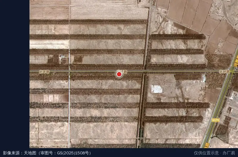金昌江楠农产品加工冷链物流园卫星位置示意图