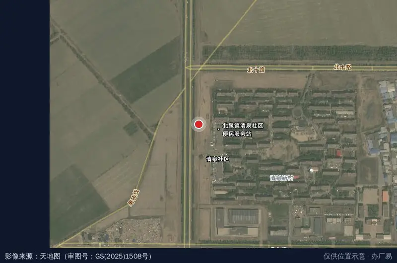 九州物流园卫星位置示意图