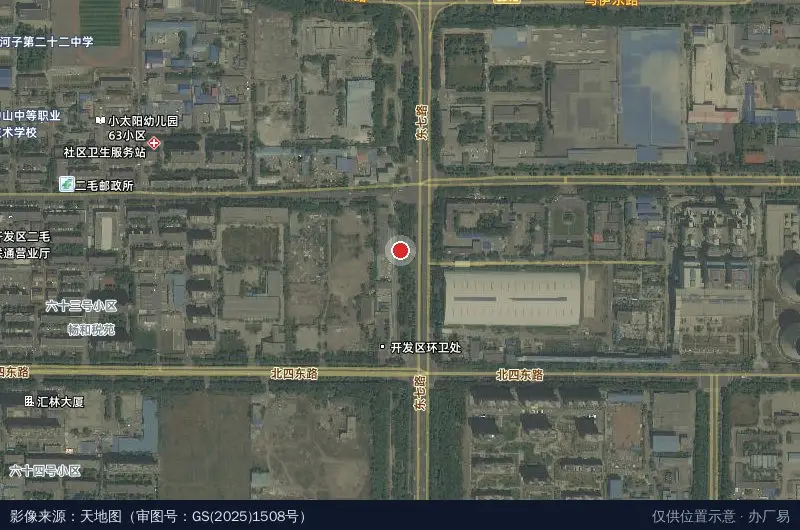 石河子兵团大学科技园卫星位置示意图
