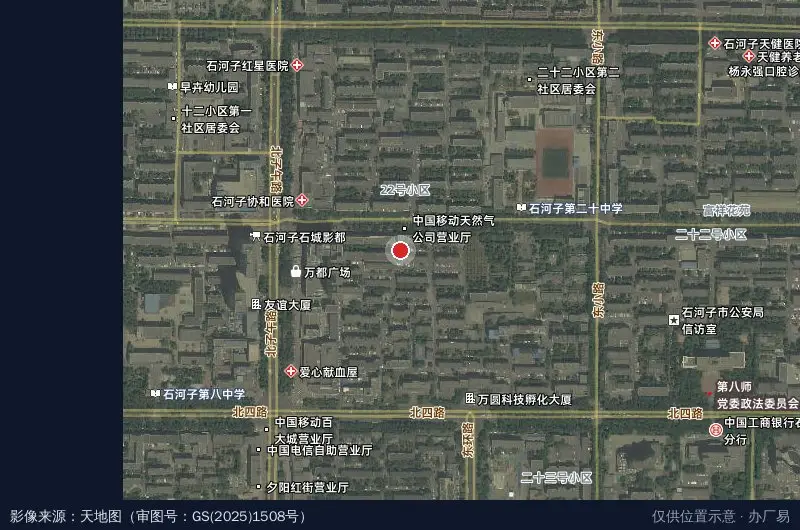 厚德科技创业园卫星位置示意图