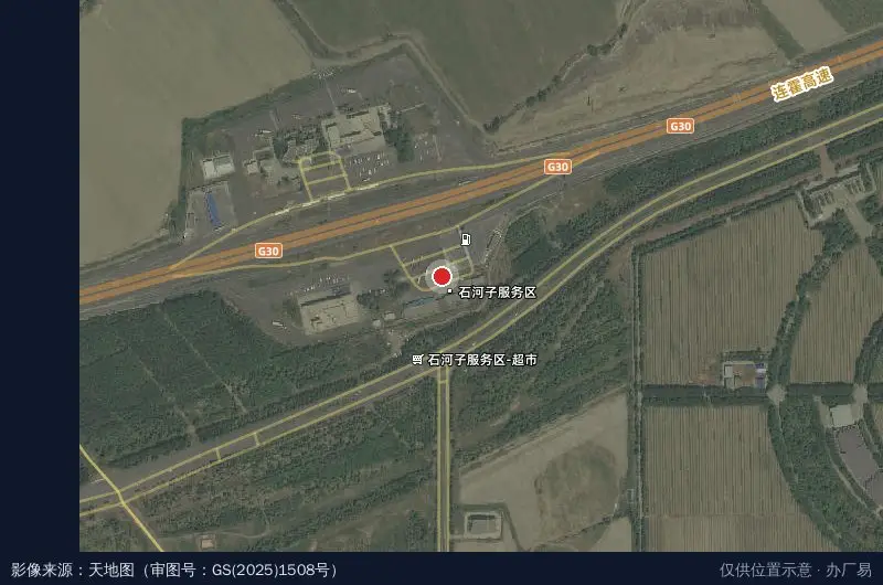 创业园路卫星位置示意图