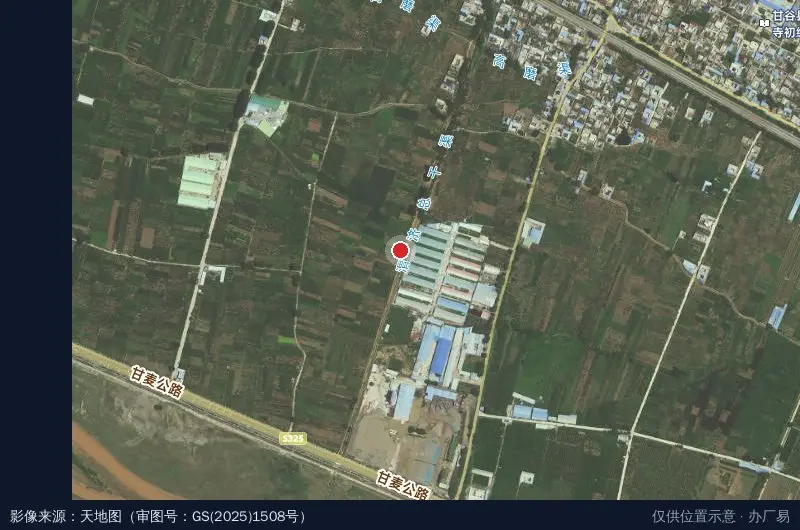 六峰工业园卫星位置示意图