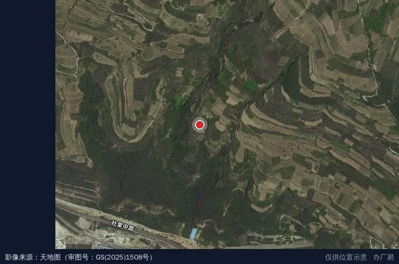 国家级天水经济技术开发区下曲工业园卫星位置示意图