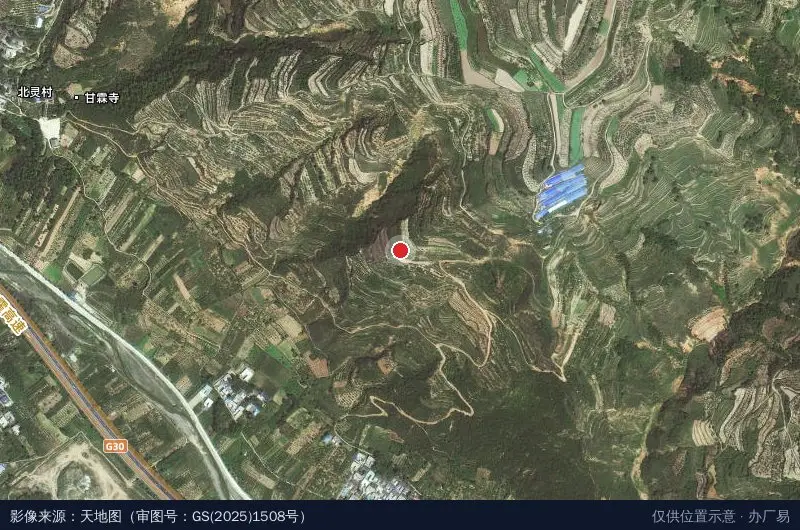 甘肃建投天水装配式建筑产业园项目建设指挥部卫星位置示意图