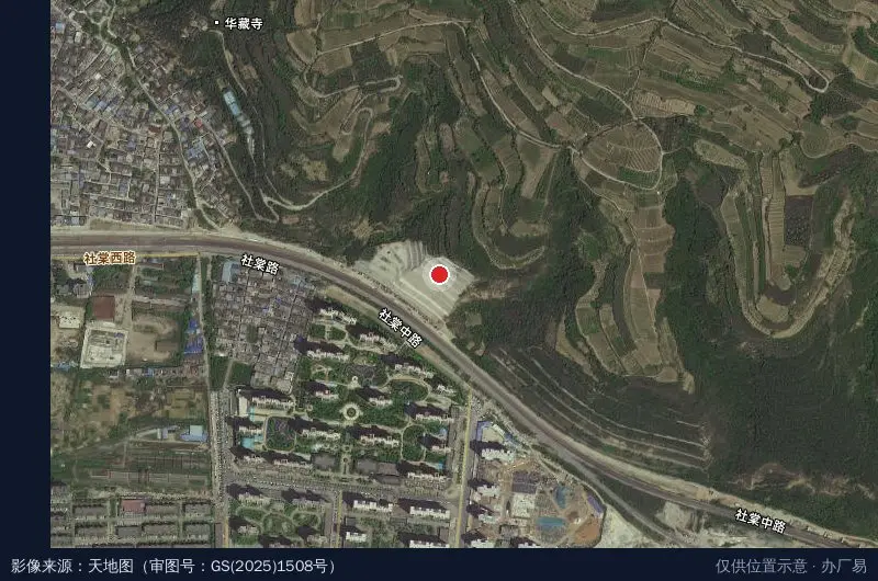 渭水家园卫星位置示意图