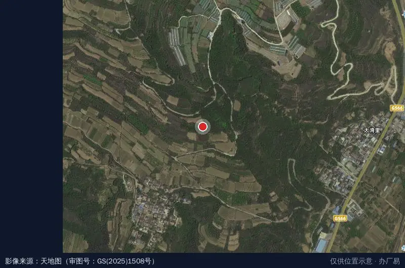 华建公司卫星位置示意图