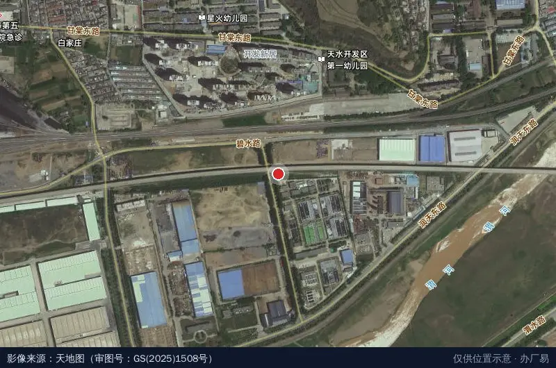 中科海林卫星位置示意图