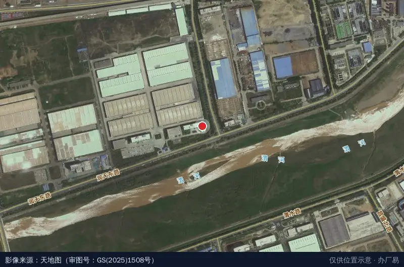 渭水东路卫星位置示意图