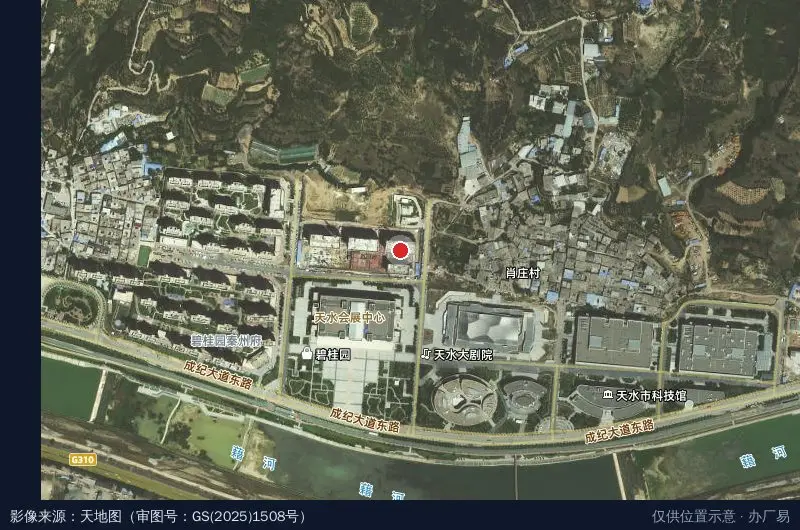韵达速递(建工物流园站)卫星位置示意图