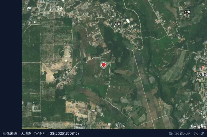 中国电科海洋信息产业基地卫星位置示意图
