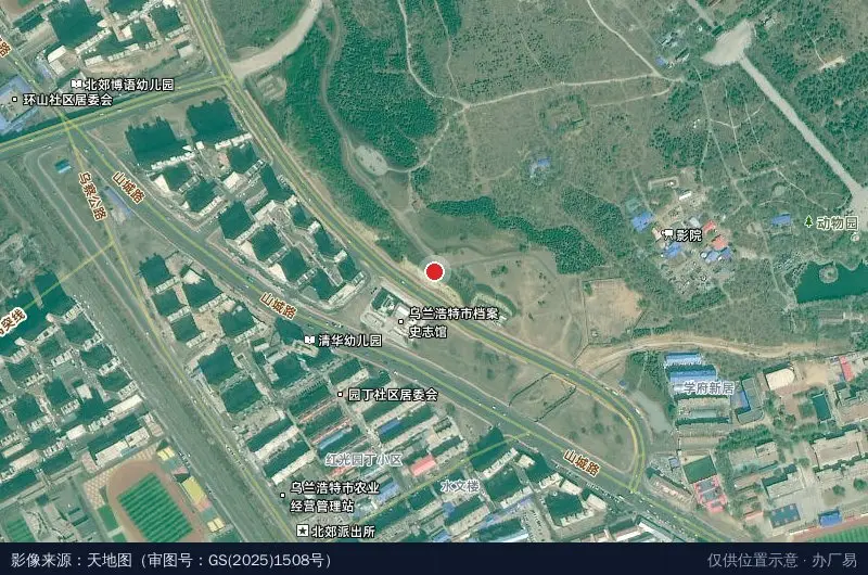 安盟友电子商务产业园卫星位置示意图