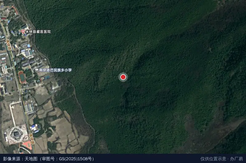 灵芝产业园卫星位置示意图