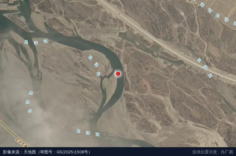 林芝机动车检测有限公司经开区检测站卫星位置示意图