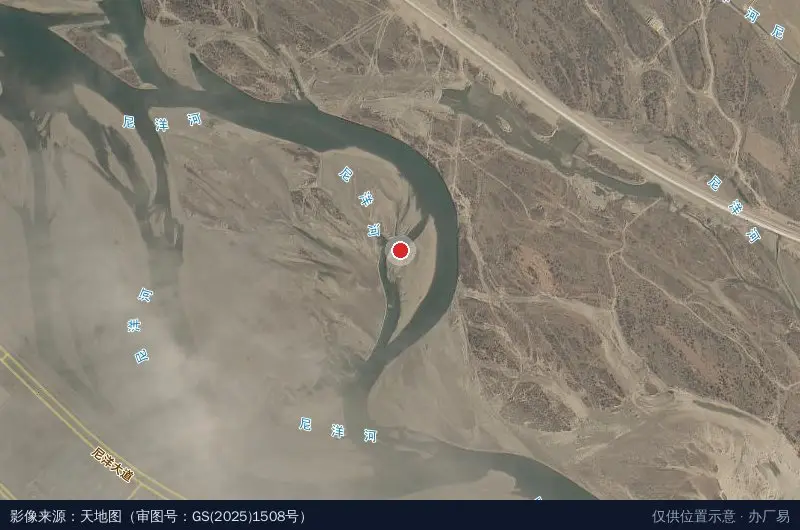 经开区检测站卫星位置示意图