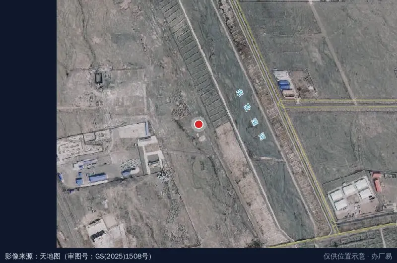 乌恰县戈壁产业科技生态园卫星位置示意图