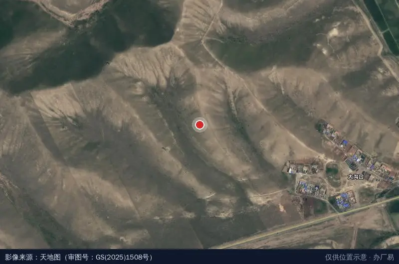 海晏县红河湾工业园卫星位置示意图