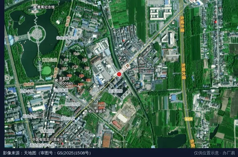 裕众科技产业园卫星位置示意图