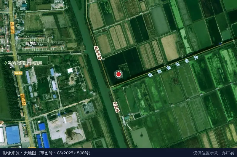 冷链物流仓储中心(潜网生态小龙虾产业园)卫星位置示意图