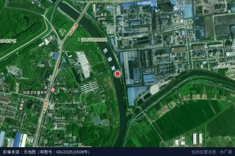湖北省潜江市经济开发区建设局卫星位置示意图
