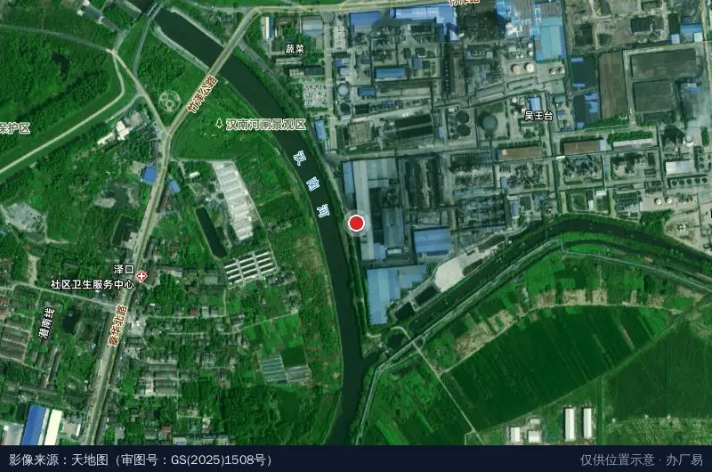 潜江经济开发区农村集体三资监管代理中心卫星位置示意图