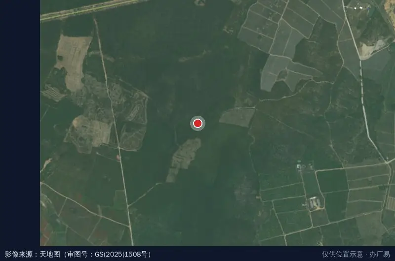 海南棋子湾花卉产业园卫星位置示意图