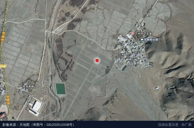 琼结工业园卫星位置示意图