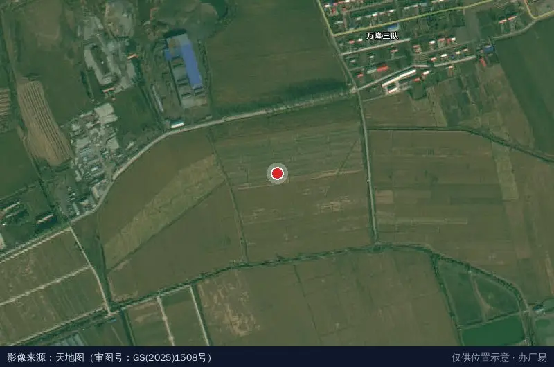 宝清县现代农业科技示范园卫星位置示意图