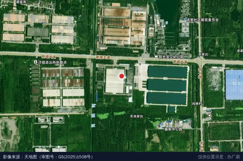 万润科技湖北工业园卫星位置示意图