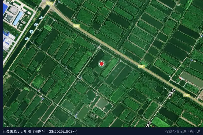 工业园路卫星位置示意图