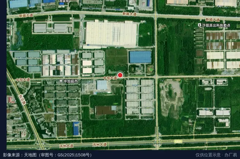 三羊产业园卫星位置示意图