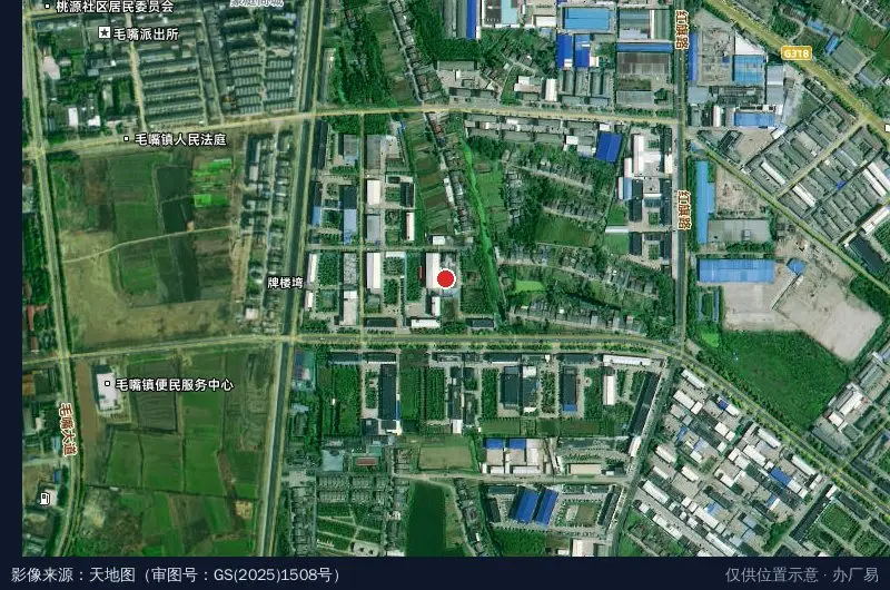 亚圣金燕子服饰产业园卫星位置示意图