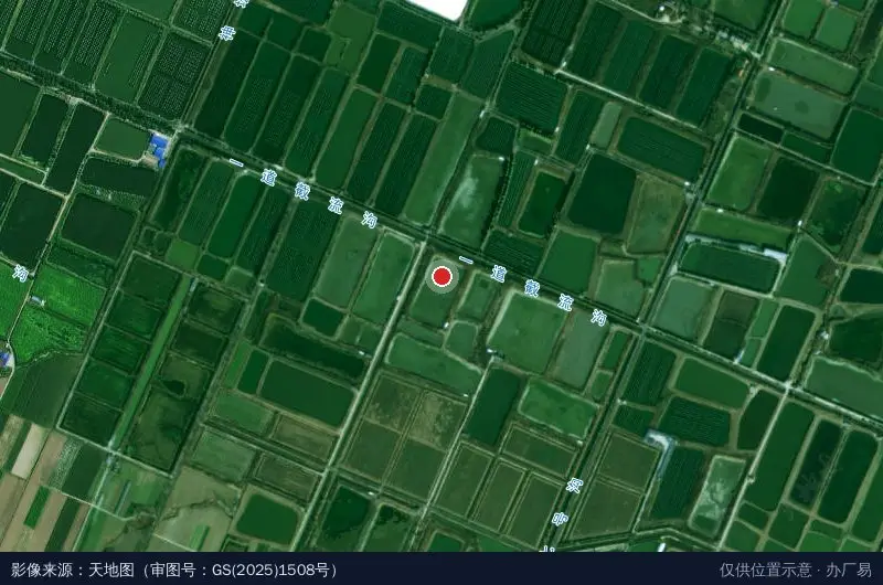 洪渊泽现代农业产业园卫星位置示意图