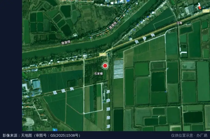 中星沙原产业园-西3门卫星位置示意图