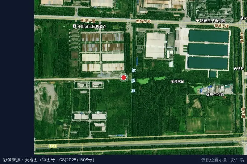 翔球仙桃创业园卫星位置示意图