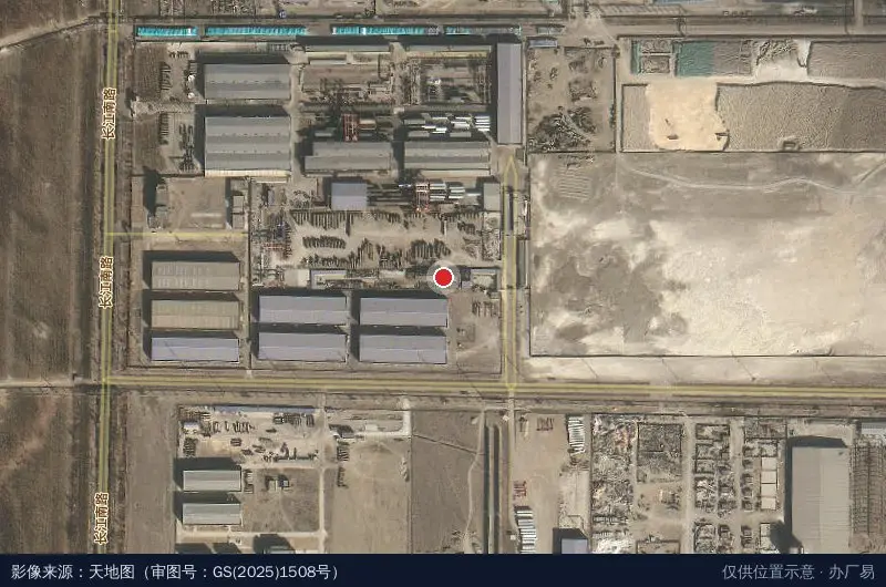 工业园路卫星位置示意图