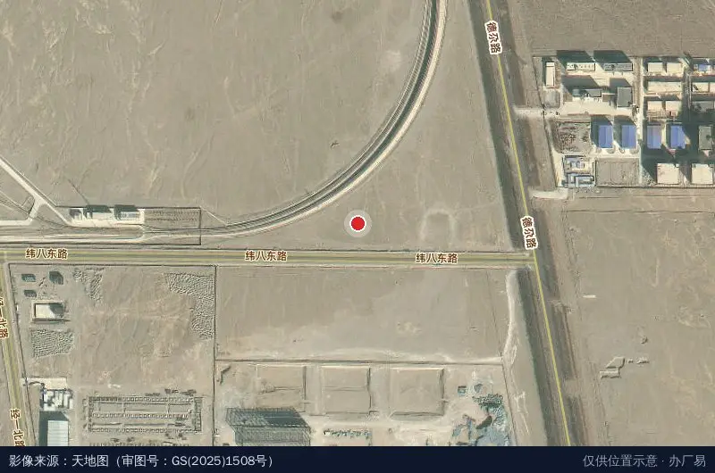 中车四方卫星位置示意图
