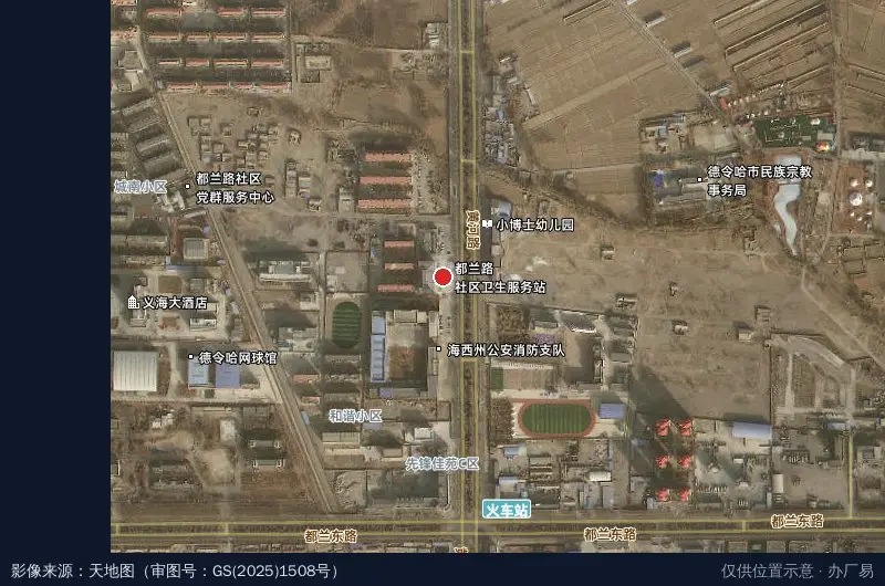海西州电商产业园卫星位置示意图