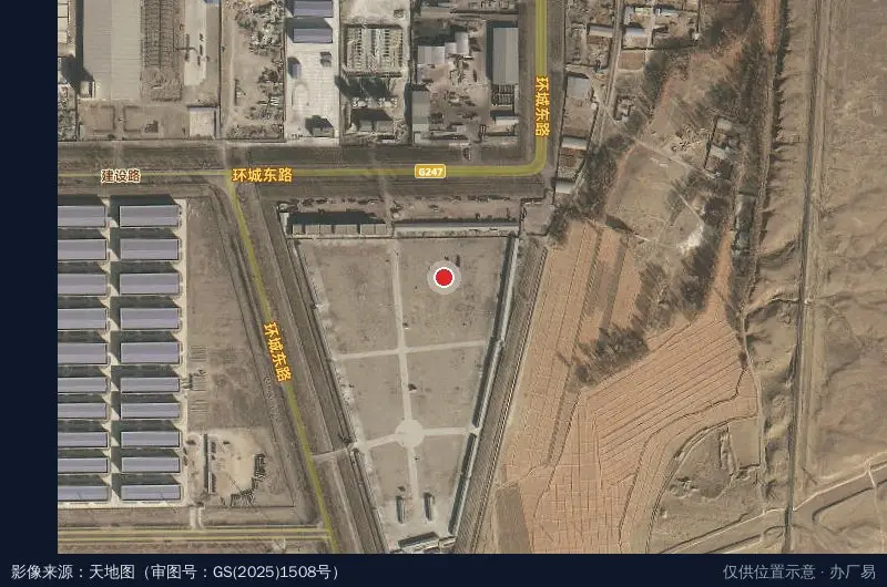 德令哈科技创新孵化基地卫星位置示意图