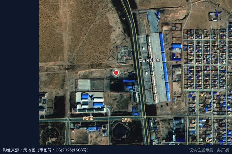 腾格里经济技术开发区城乡建设局卫星位置示意图