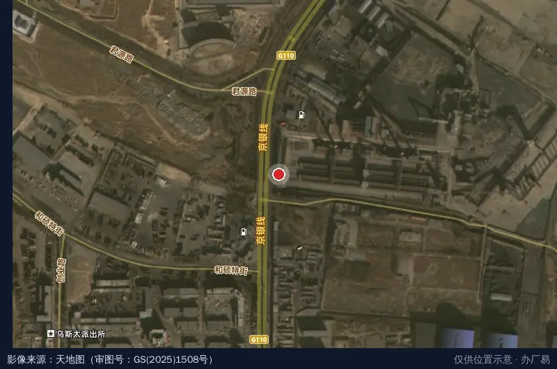 乌斯太经济技术开发区规划建设局卫星位置示意图