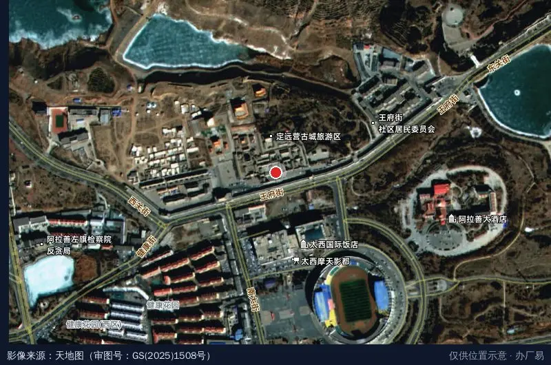 大学生创业园电商孵化基地卫星位置示意图