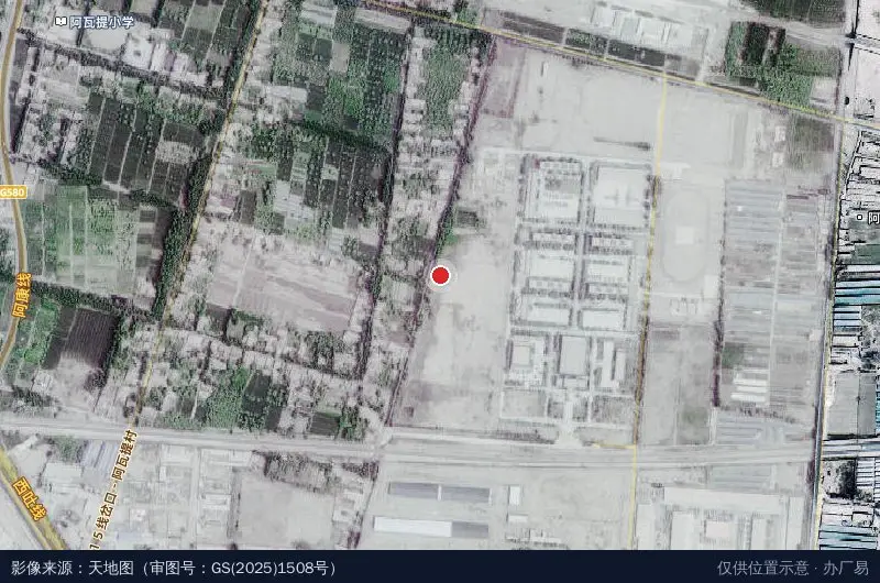 天王纺织产业园卫星位置示意图