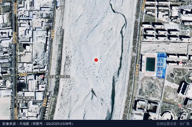 和田地区电子商务产业园卫星位置示意图