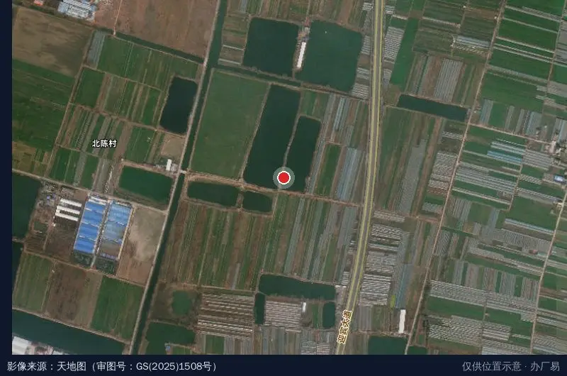 安徽萧县龙城工业园卫星位置示意图