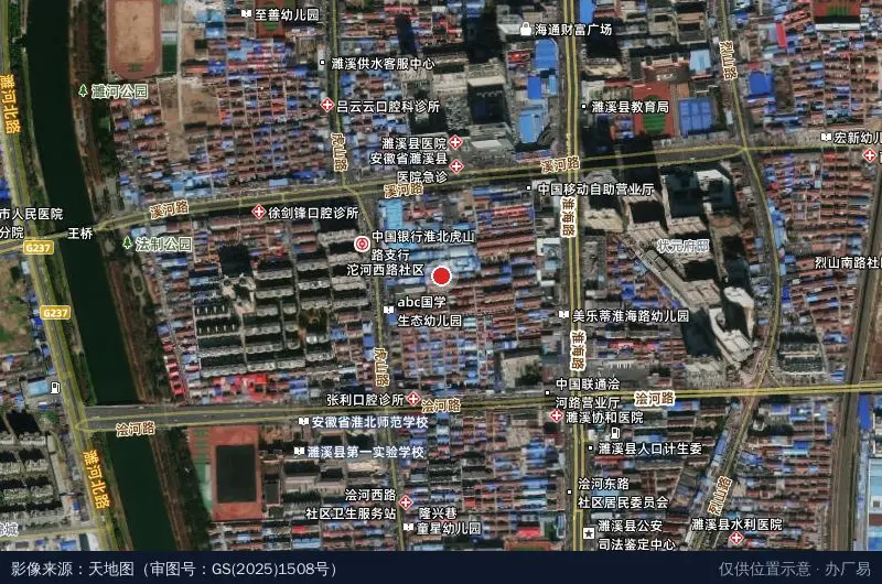 益农源工业园卫星位置示意图