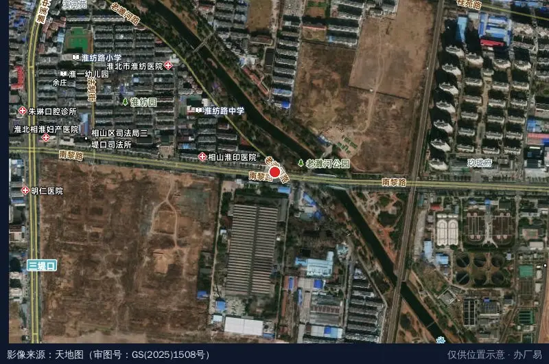 濉溪新经济产业园卫星位置示意图