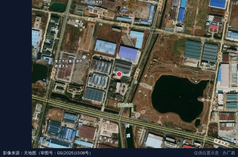和欢谷低碳科技产业园卫星位置示意图