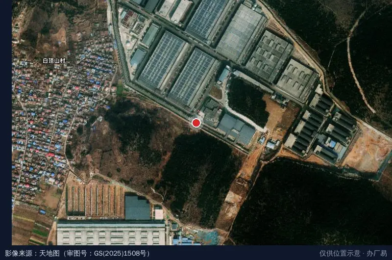 口子产业园2期-西南门卫星位置示意图