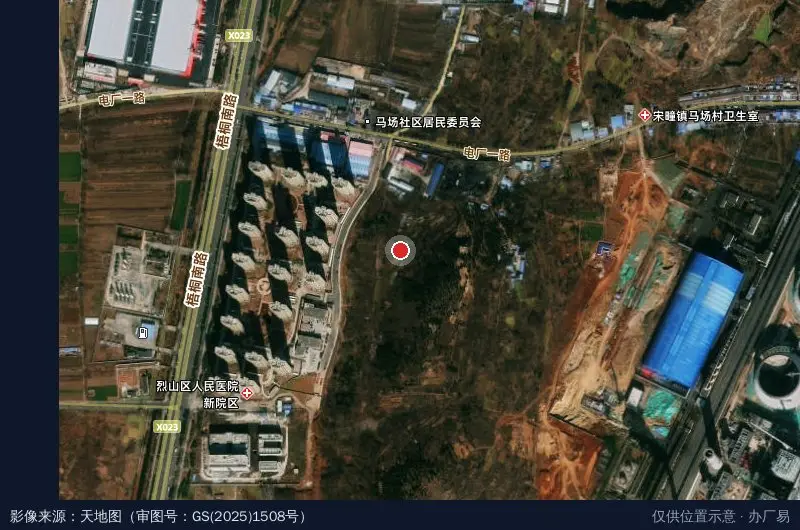 烈山经济开发区卫星位置示意图