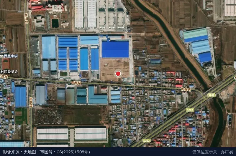 杜集开发区卫星位置示意图